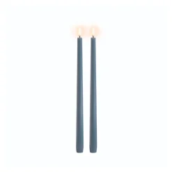 Uyuni Lighting LED stagelys lyseblå H 32 cm 2 stk.