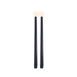 Uyuni Lighting LED stagelys mørkeblå H 32 cm 2 stk.