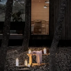 Uyuni Lighting Outdoor LED bloklys outdoor hvid H 20 cm Ø 8,4 cm