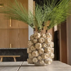 Villa Collection Elha vase/skjuler honninggul 32 cm