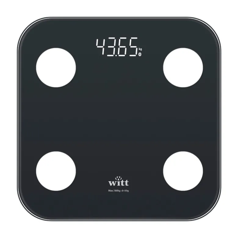Witt smart scale badevægt sort 180 kg