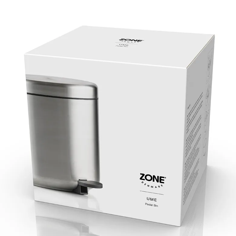 Zone Ume pedalspand stål farve 4 liter